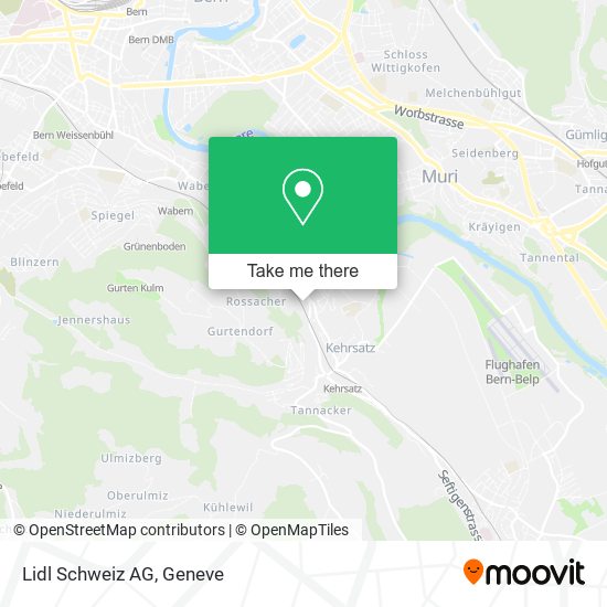 Lidl Schweiz AG map