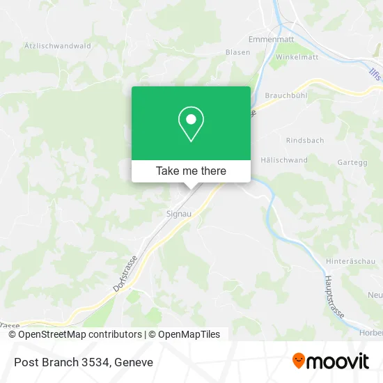 Post Branch 3534 map