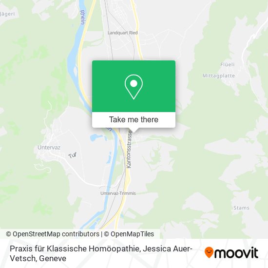 Praxis für Klassische Homöopathie, Jessica Auer-Vetsch map