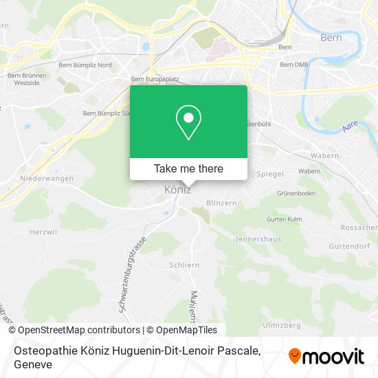 Osteopathie Köniz Huguenin-Dit-Lenoir Pascale map
