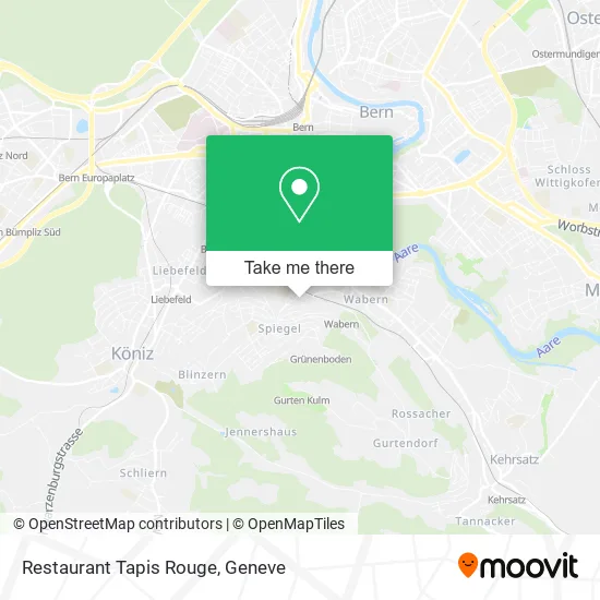 Restaurant Tapis Rouge map