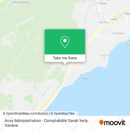 Acsy Administration - Comptabilité Sarah Yerly map