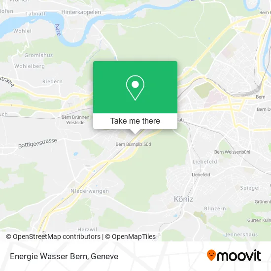 Energie Wasser Bern map