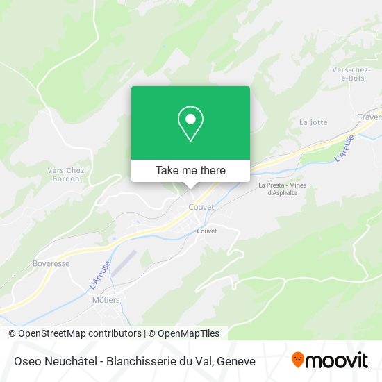 Oseo Neuchâtel - Blanchisserie du Val map