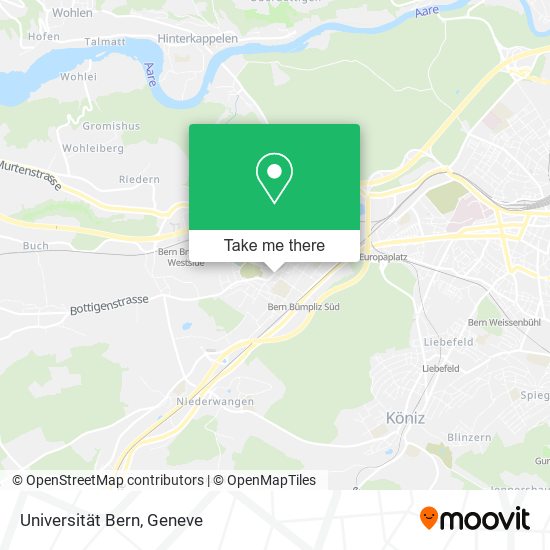 Universität Bern map
