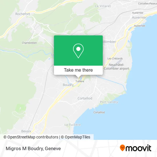 Migros M Boudry map