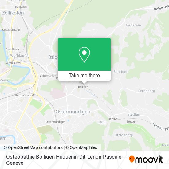 Osteopathie Bolligen Huguenin-Dit-Lenoir Pascale map