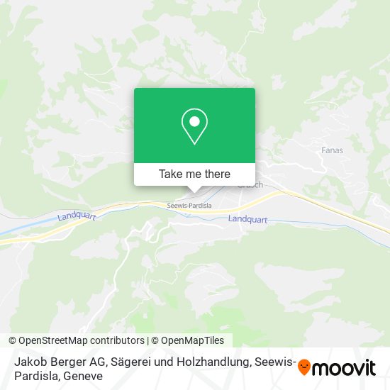 Jakob Berger AG, Sägerei und Holzhandlung, Seewis-Pardisla map