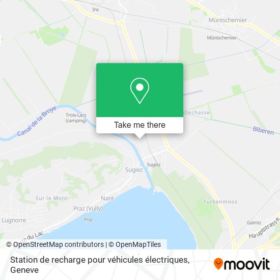 Station de recharge pour véhicules électriques map