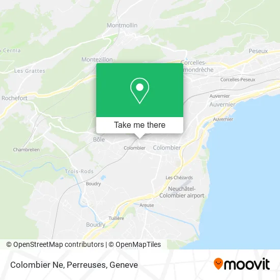 Colombier Ne, Perreuses map