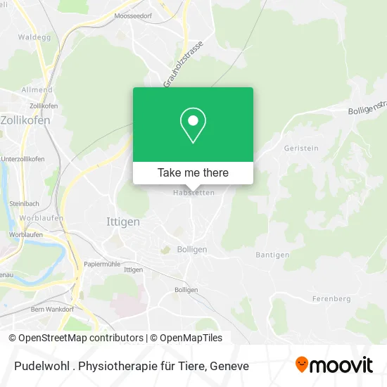Pudelwohl . Physiotherapie für Tiere map