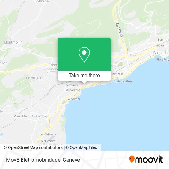 MovE Eletromobilidade map