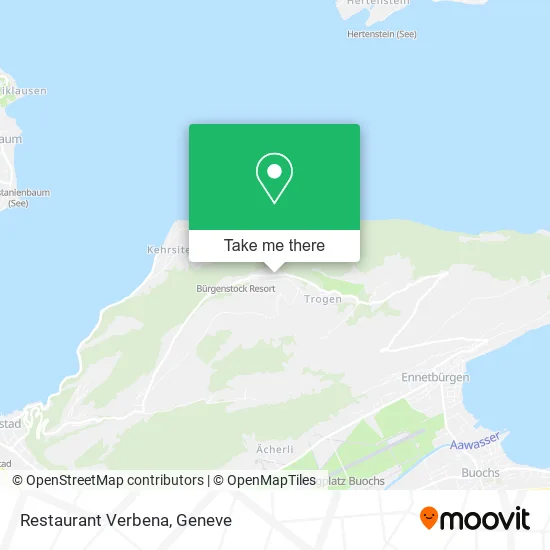 Restaurant Verbena map