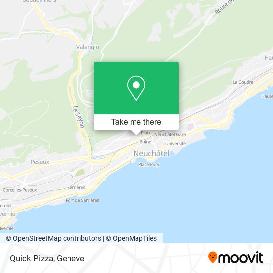 Quick Pizza map