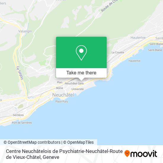 Centre Neuchâtelois de Psychiatrie-Neuchâtel-Route de Vieux-Châtel map