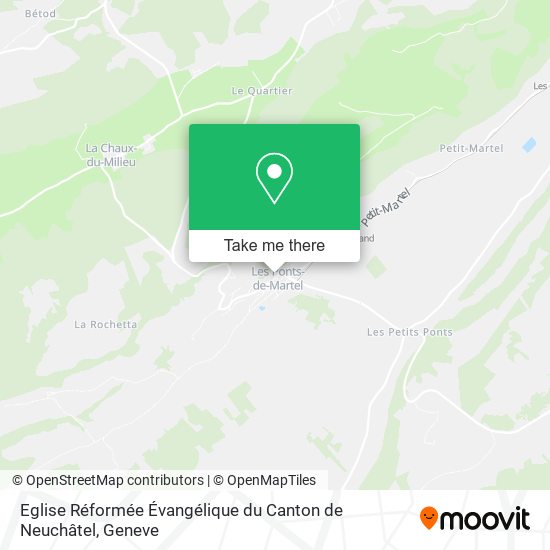Eglise Réformée Évangélique du Canton de Neuchâtel map