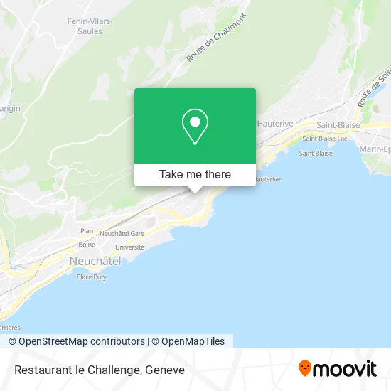Restaurant le Challenge map