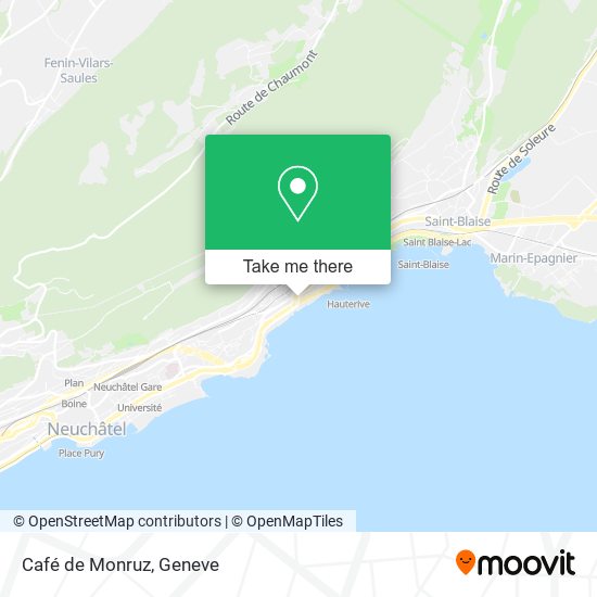 Café de Monruz map