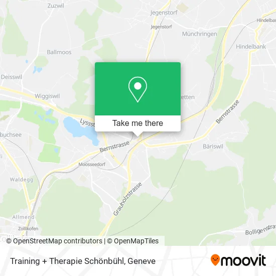 Training + Therapie Schönbühl map