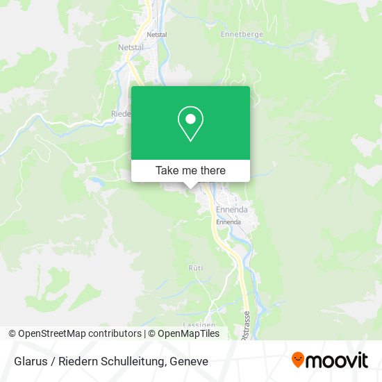 Glarus / Riedern Schulleitung map