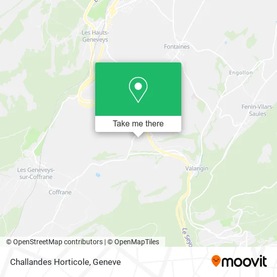 Challandes Horticole map