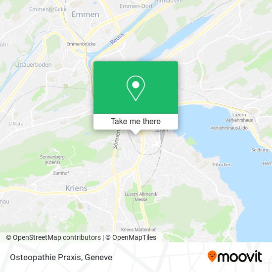 Osteopathie Praxis map