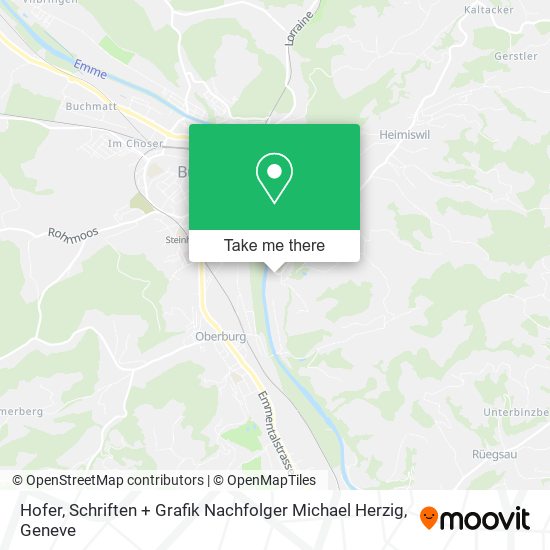 Hofer, Schriften + Grafik Nachfolger Michael Herzig map