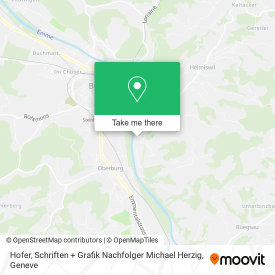 Hofer, Schriften + Grafik Nachfolger Michael Herzig map