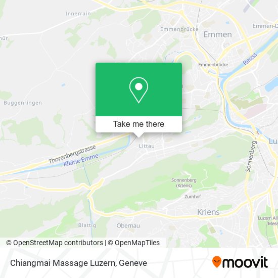Chiangmai Massage Luzern map