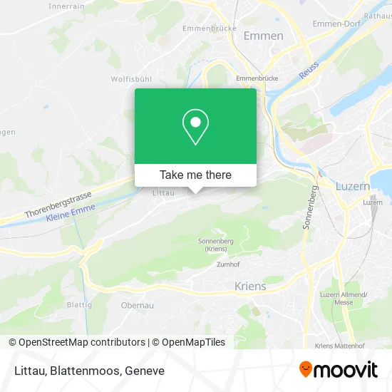 Littau, Blattenmoos map