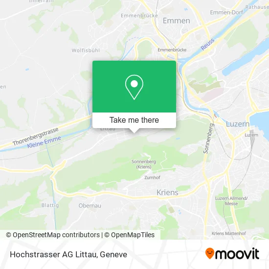 Hochstrasser AG Littau map
