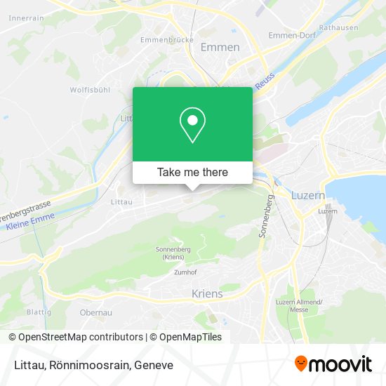 Littau, Rönnimoosrain map