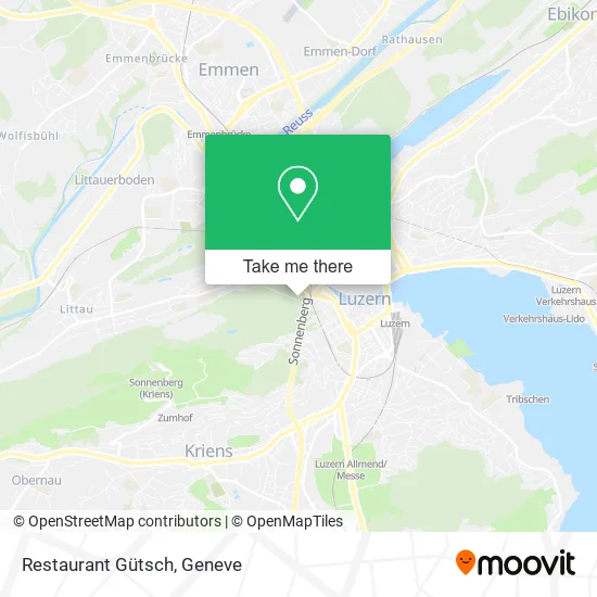 Restaurant Gütsch map