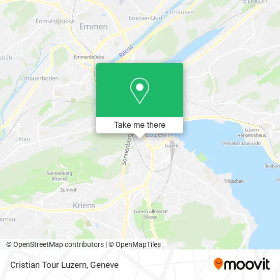 Cristian Tour Luzern map