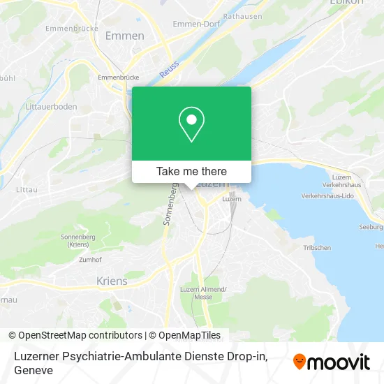 Luzerner Psychiatrie-Ambulante Dienste Drop-in map