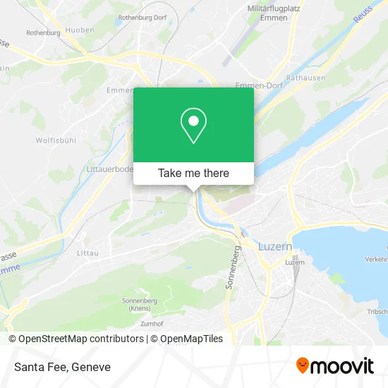 Santa Fee map