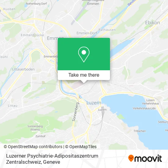 Luzerner Psychiatrie-Adipositaszentrum Zentralschweiz map