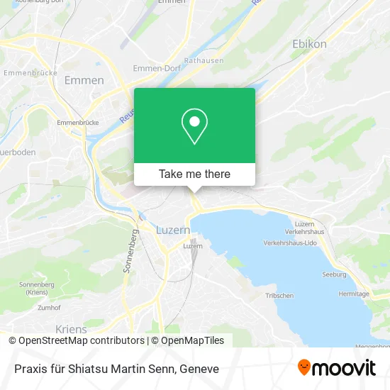 Praxis für Shiatsu Martin Senn map