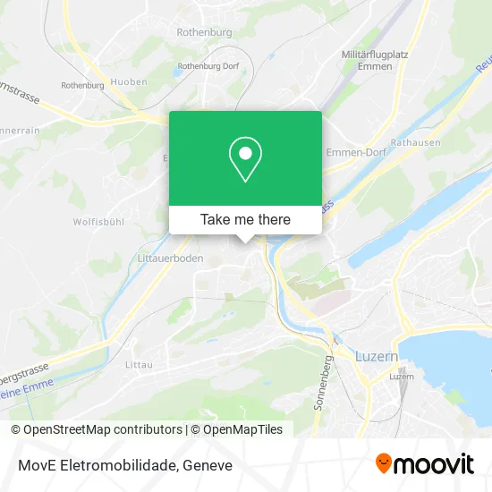 MovE Eletromobilidade map