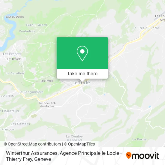 Winterthur Assurances, Agence Principale le Locle - Thierry Frey map