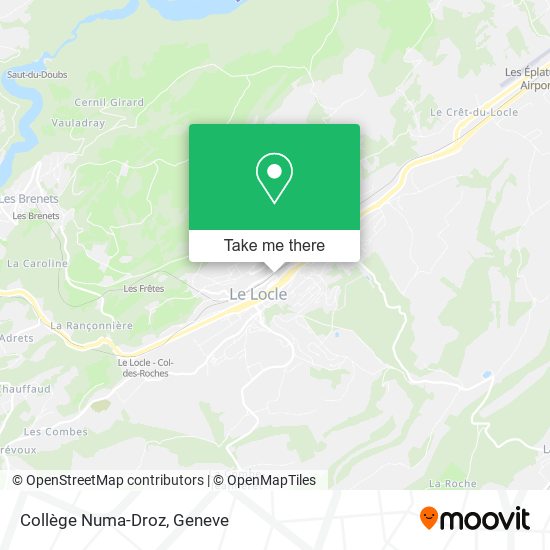 Collège Numa-Droz map