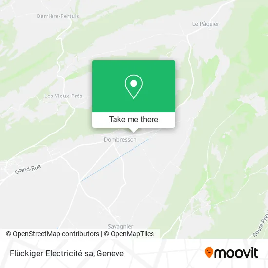 Flückiger Electricité sa map