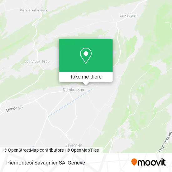 Piémontesi Savagnier SA map