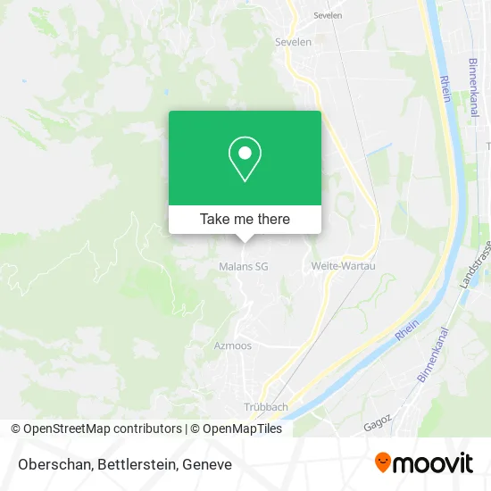 Oberschan, Bettlerstein map