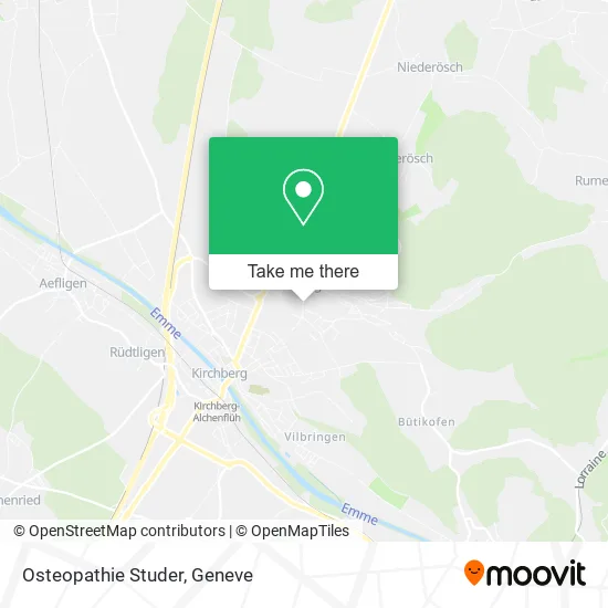 Osteopathie Studer map