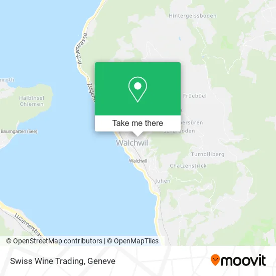 Swiss Wine Trading map