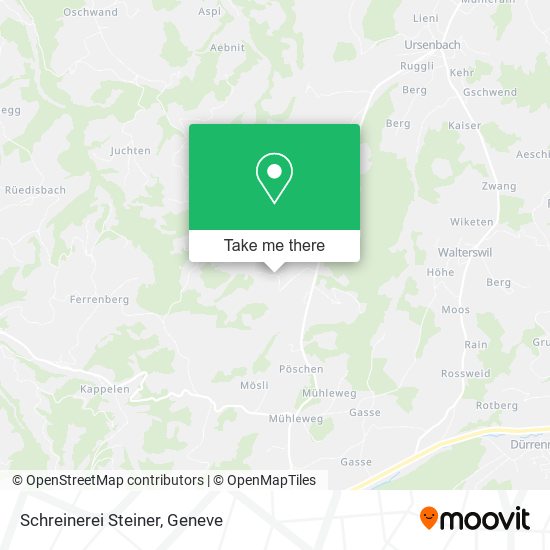 Schreinerei Steiner map