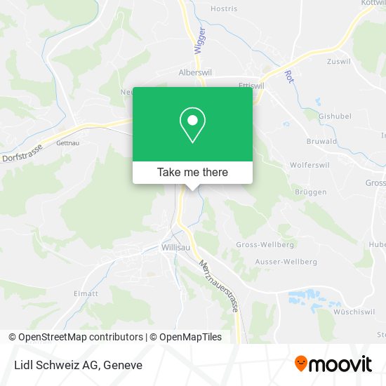 Lidl Schweiz AG map