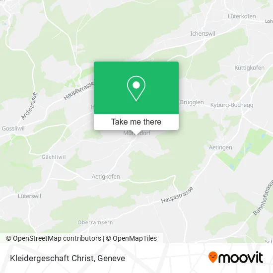 Kleidergeschaft Christ map