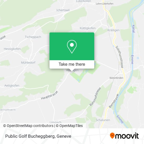 Public Golf Bucheggberg map